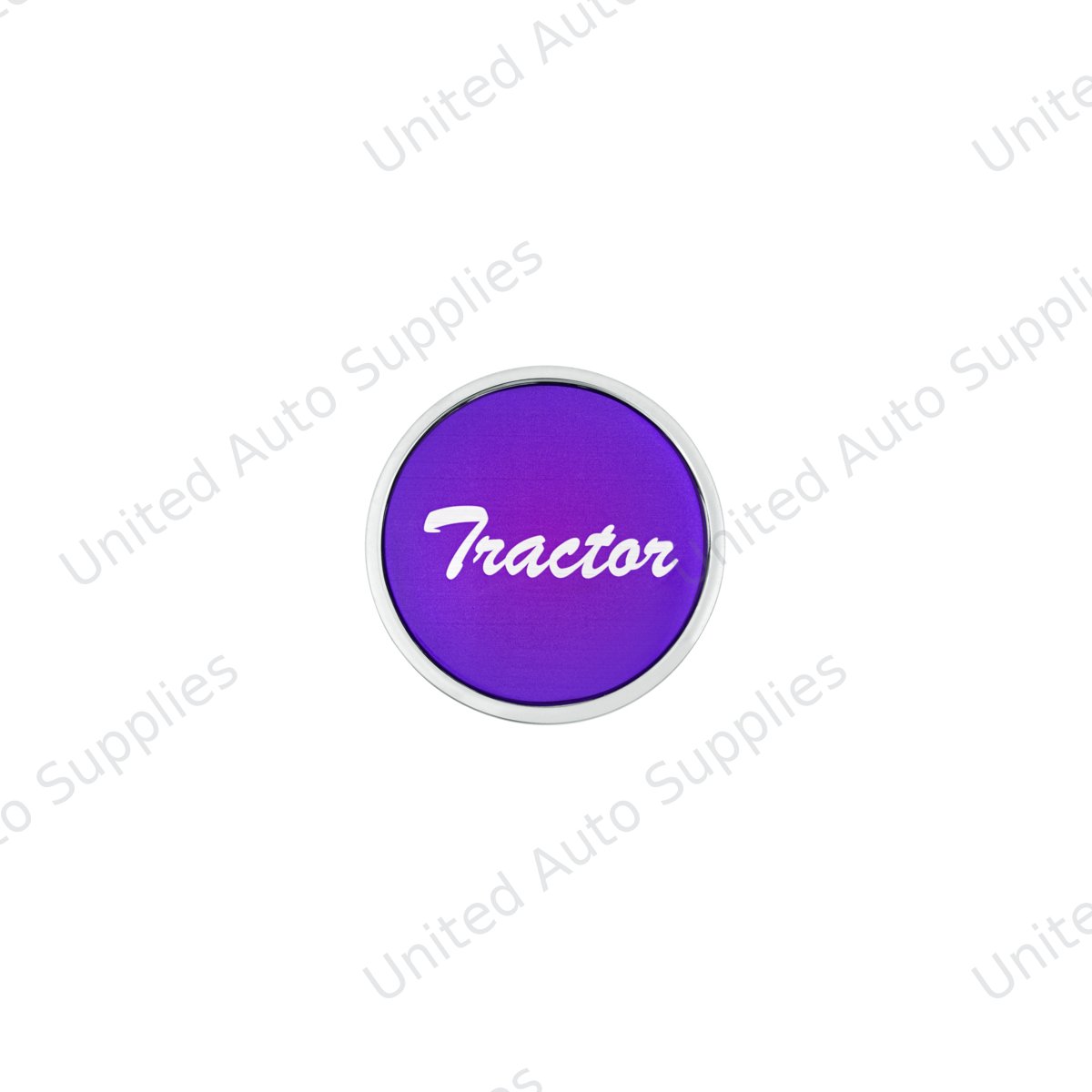 "Tractor" Long Air Valve Knob - Purple Glossy Sticker