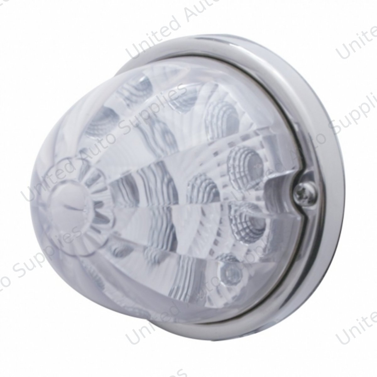 17 LED Reflector Watermelon Flush Mount Kit - Red LED/Clear Lens