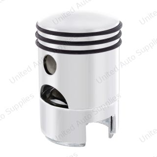 Piston Gearshift Knob With 13/15/18 Speed Adapter - Chrome