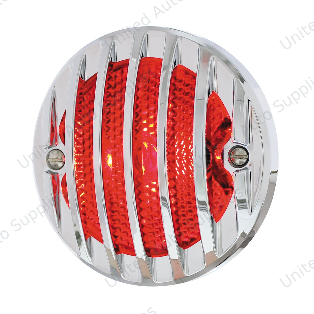 Incandescent Tail Light With Chrome Grille Bezel For 1933-36 Ford Truck - R/H