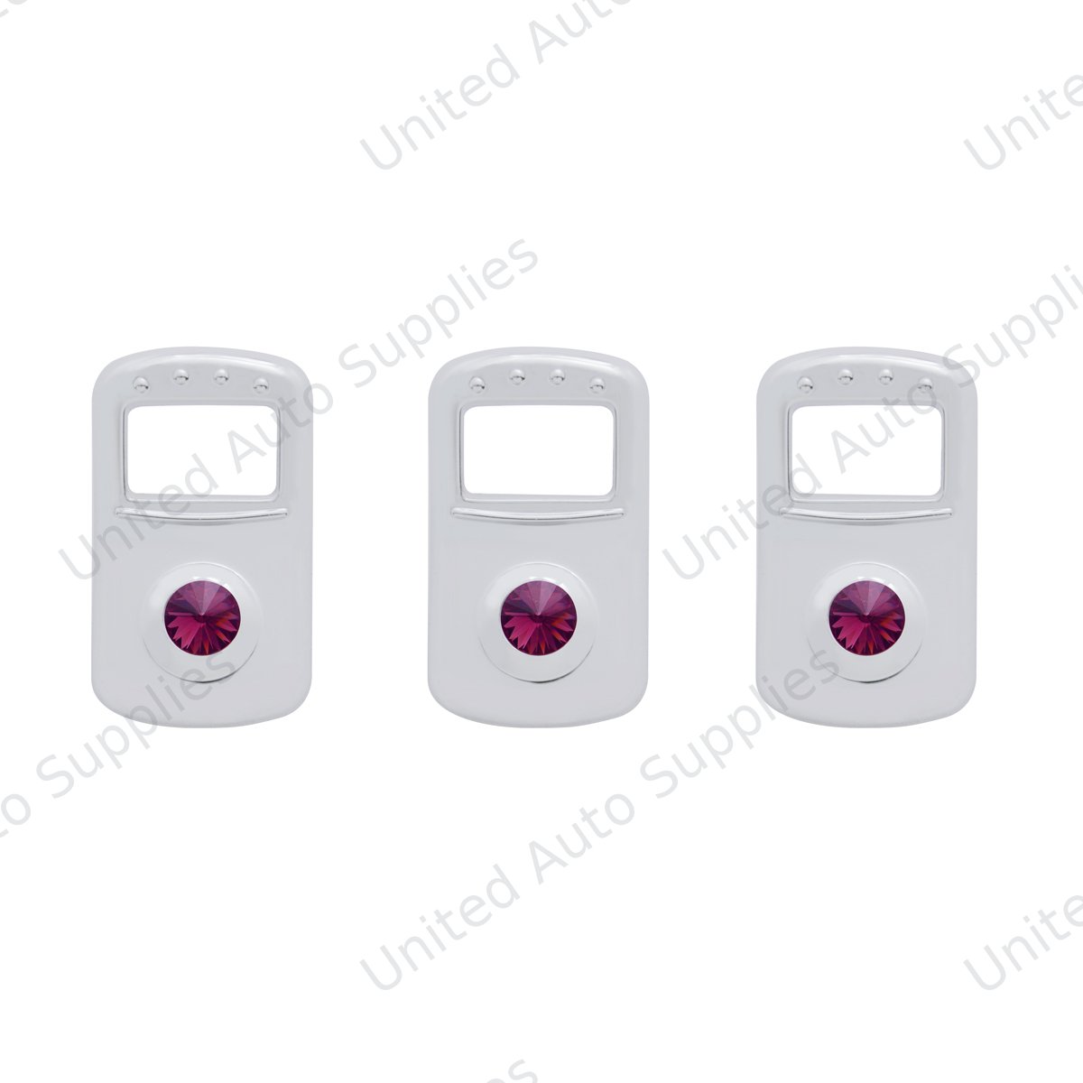 Rocker Switch Cover For Kenworth/Peterbilt- Purple Crystal (Card of 3)