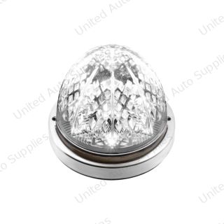 Crystal-Comet 9 LED Dual Function Watermelon Light With Stainless Steel Bezel-White LED/Clear Lens