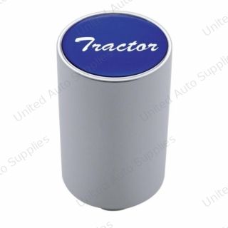 "Tractor" 3" Air Valve Knob - Blue Glossy Sticker