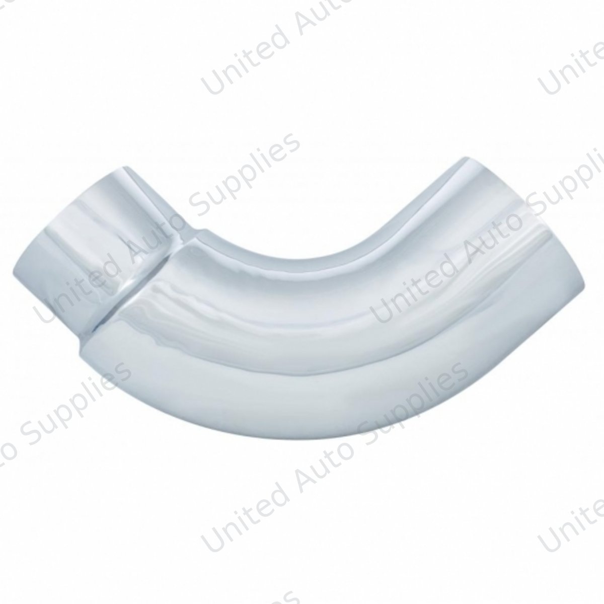 Chrome 90 Degree Exhaust Elbow, Reduce 7" O.D. To 5" O.D. - 16" X 16"