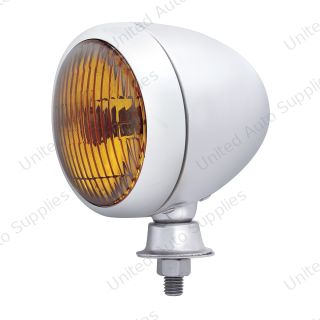 Chrome Teardrop Spot Light With Amber Lens