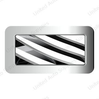 Chrome Plastic A/C Vent For 2001-2005 Peterbilt - Passenger