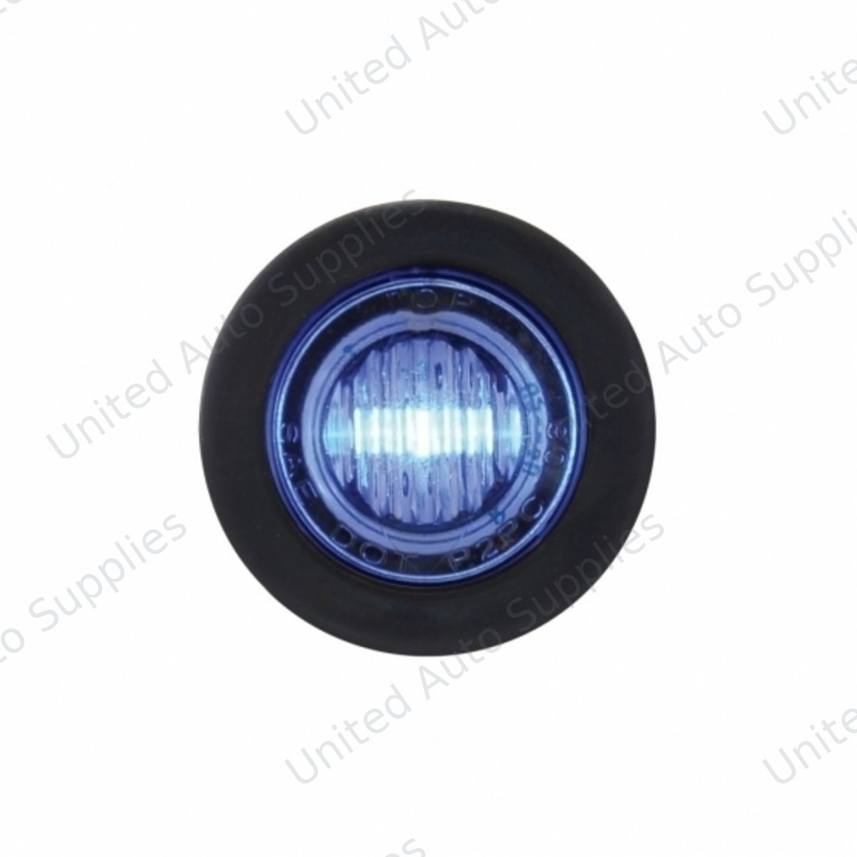 3 LED 3/4" Mini Light (Auxiliary/Utility) - Blue LED/Clear Lens