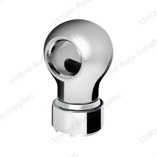 Thread-On Charlotte Gearshift Knob With 9/10 Speed Adapter-Chrome