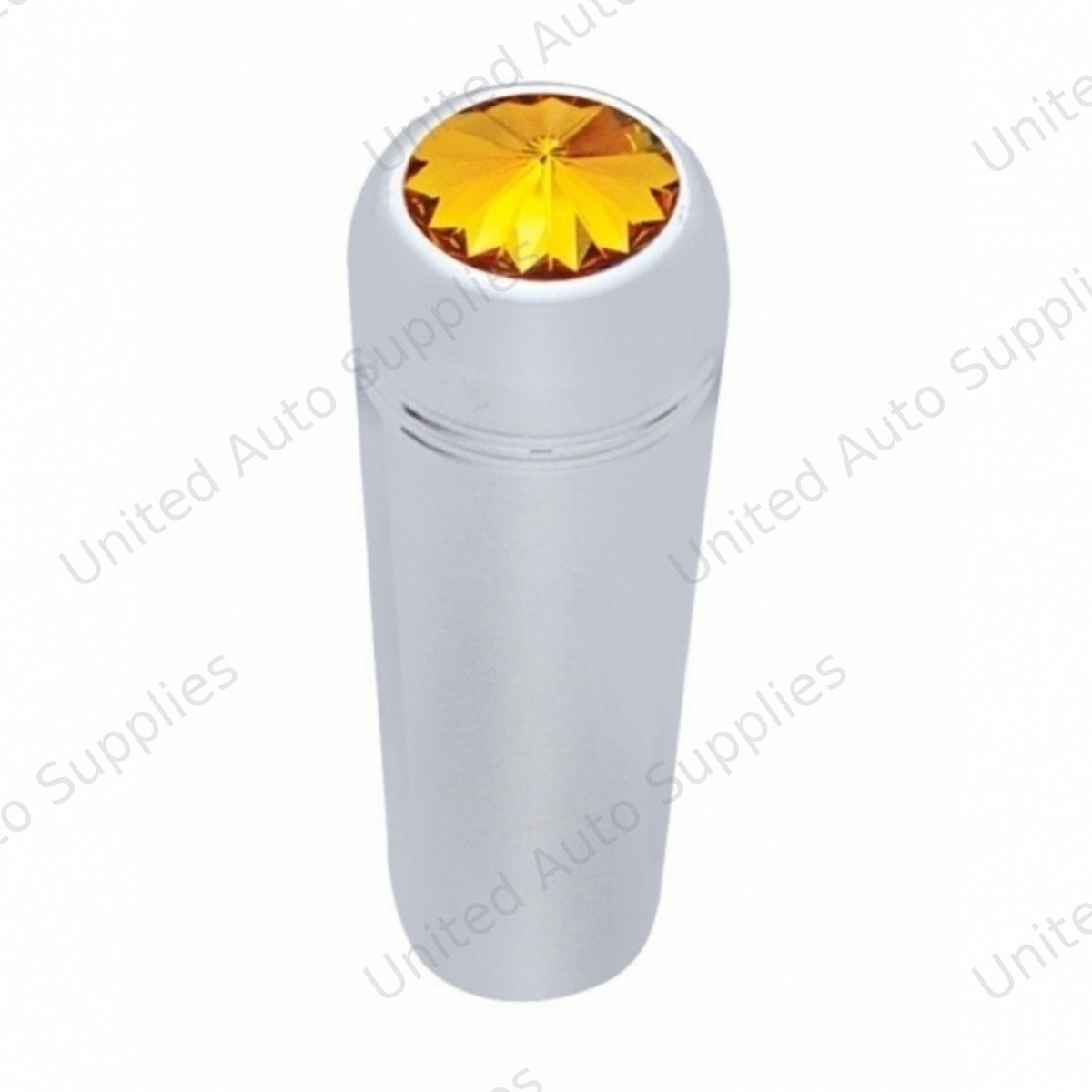 1-7/8" Short Aluminum Toggle Switch Extension With Crystal For Kenworth - Amber Crystal