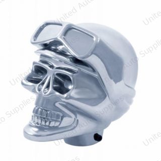 Skull Biker Gearshift Knob Only - Chrome (Bulk)