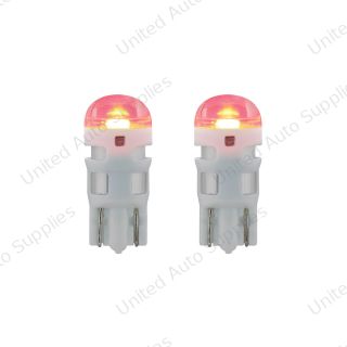 High Power Single LED 194/T10 Bulb - Red (2-Pack)