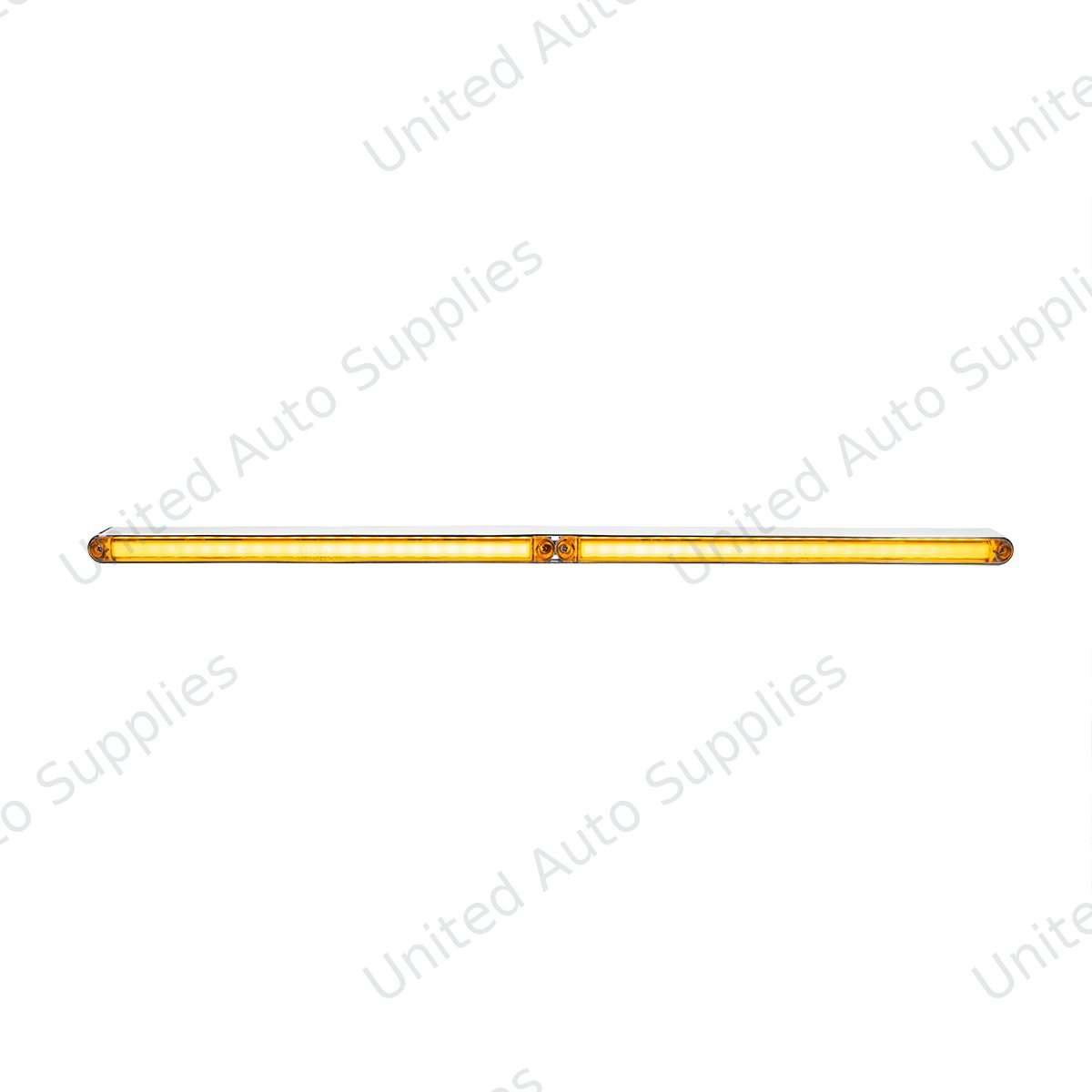Dual 24 LED Dual Function 12" GloLight Bar With Bezel - Amber LED/Clear Lens