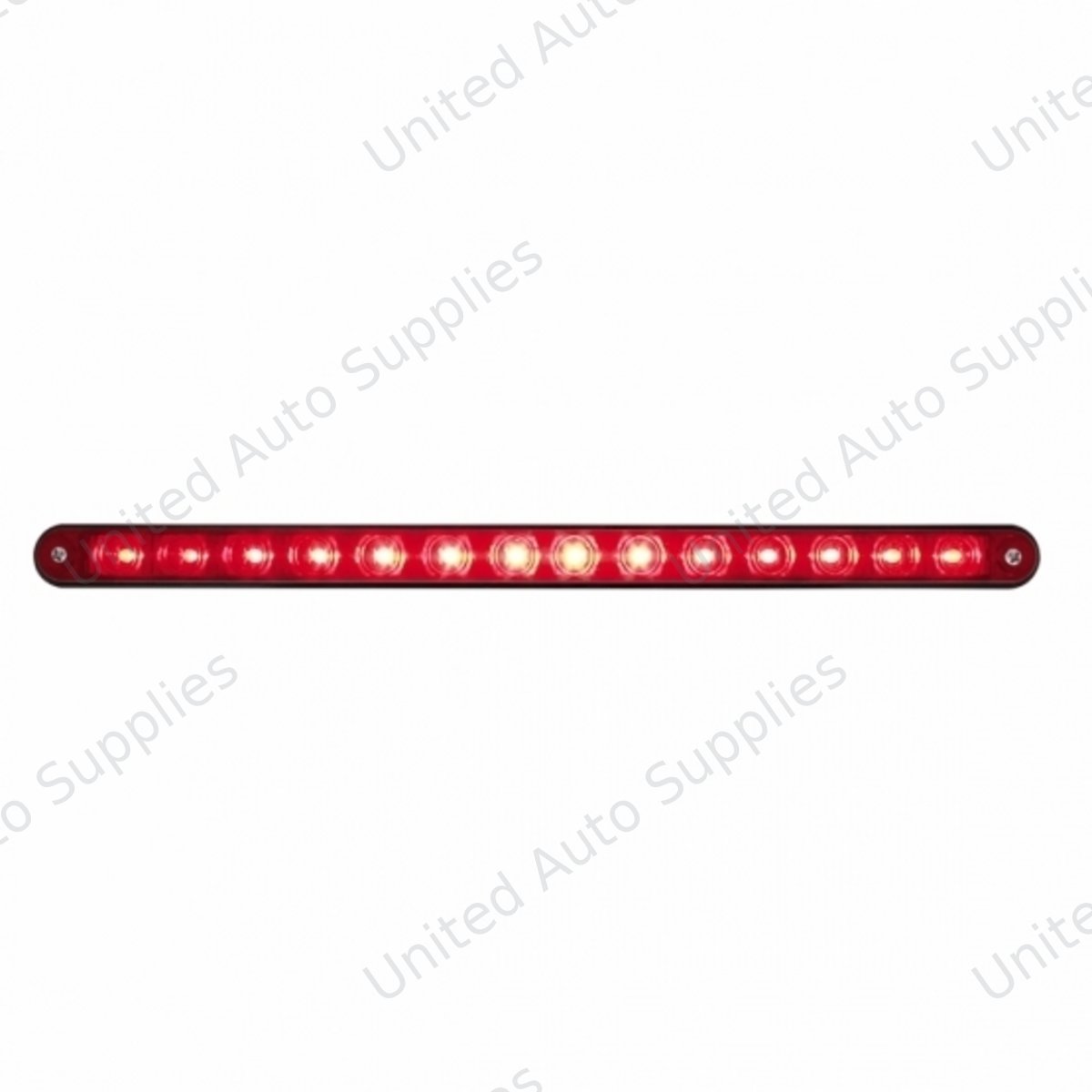 14 LED 12" Light Bar With Black Housing - Red LED/Red Lens