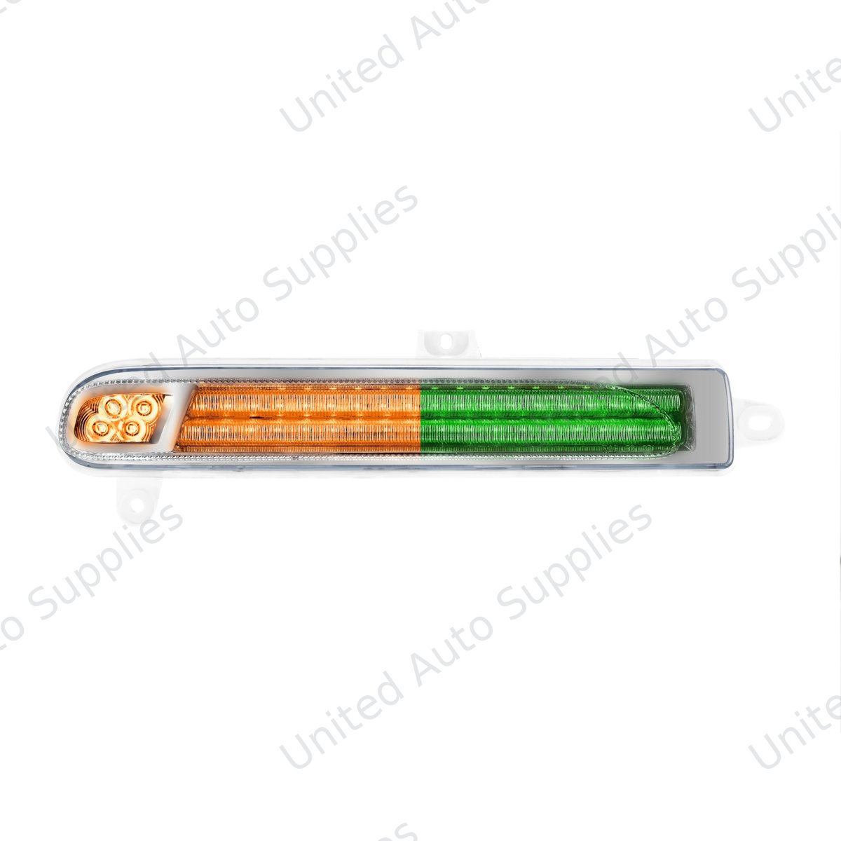 Double Fury 78 LED Turn Signal Light For 2008-2024 Peterbilt 389-Amber & Green,Driver