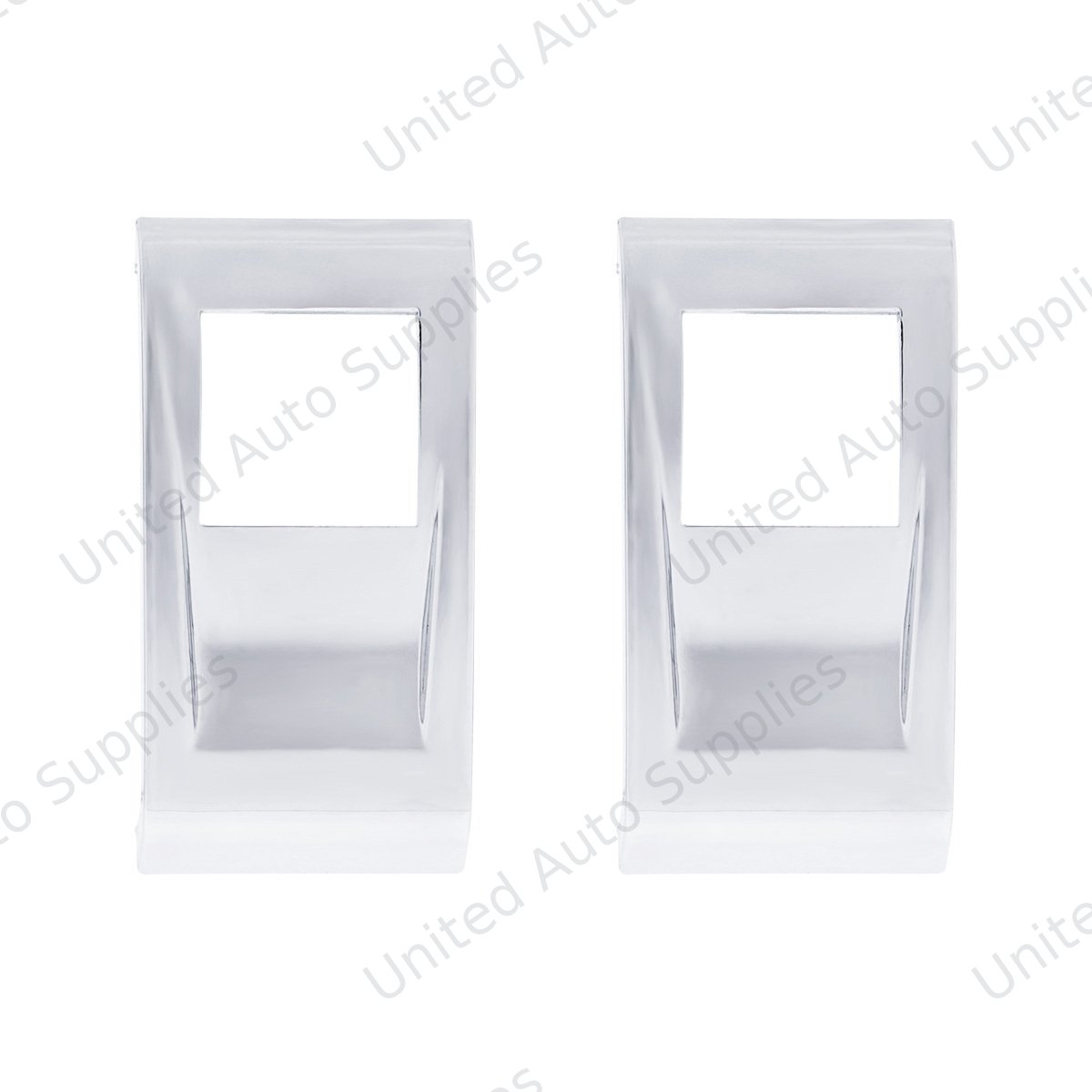 Chrome Plastic Rocker Switch Cover For 2022-2026 Peterbilt 579 (Pair)