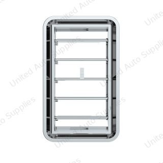 Chrome Plastic A/C Vent For 1989-2010 Freightliner FLD/Classic - Center Dash