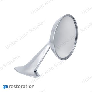 Exterior Mirror With Bow Tie Logo For 1965-1966 Chevy Passenger Car - R/H