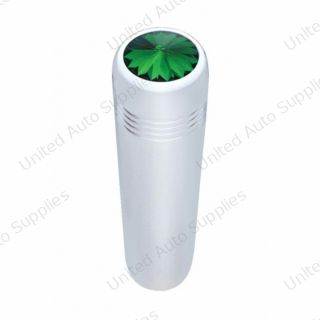 2-1/4" Long Aluminum Toggle Switch Extension With Crystal For Kenworth - Green Crystal (2-Pack)