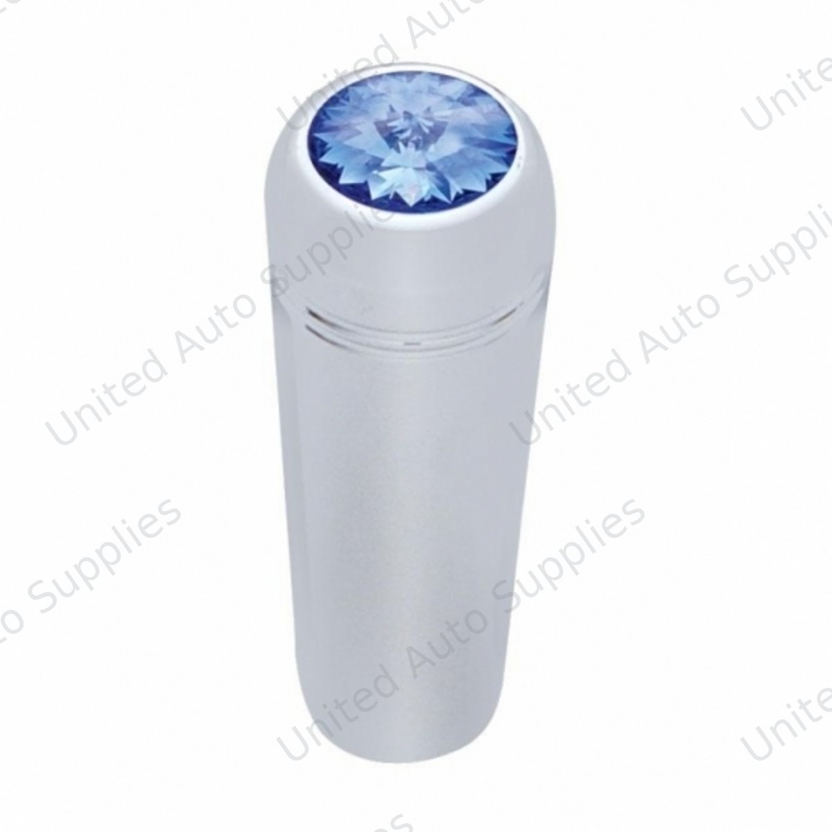 1-7/8" Short Aluminum Toggle Switch Extension With Crystal For Kenworth - Blue Crystal