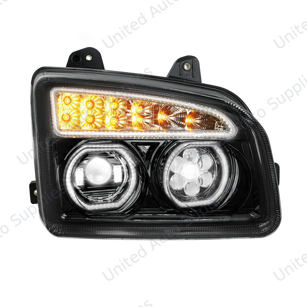 Blackout 11 LED Headlight For 2015-2026 Kenworth T880-Passenger