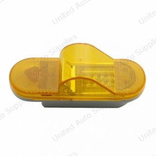 28 LED Mid-Trailer Turn Signal Light - Amber LED/Amber Lens (Bulk)