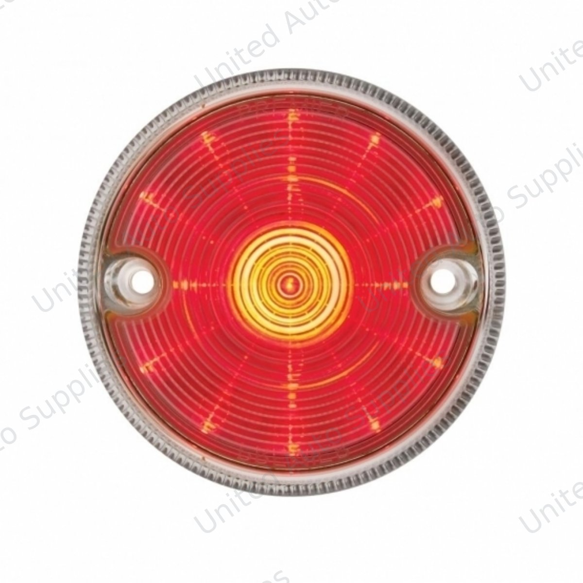 15 LED 3" Series 2 Light Only For Double Face Light Housing - Red LED/Clear Lens