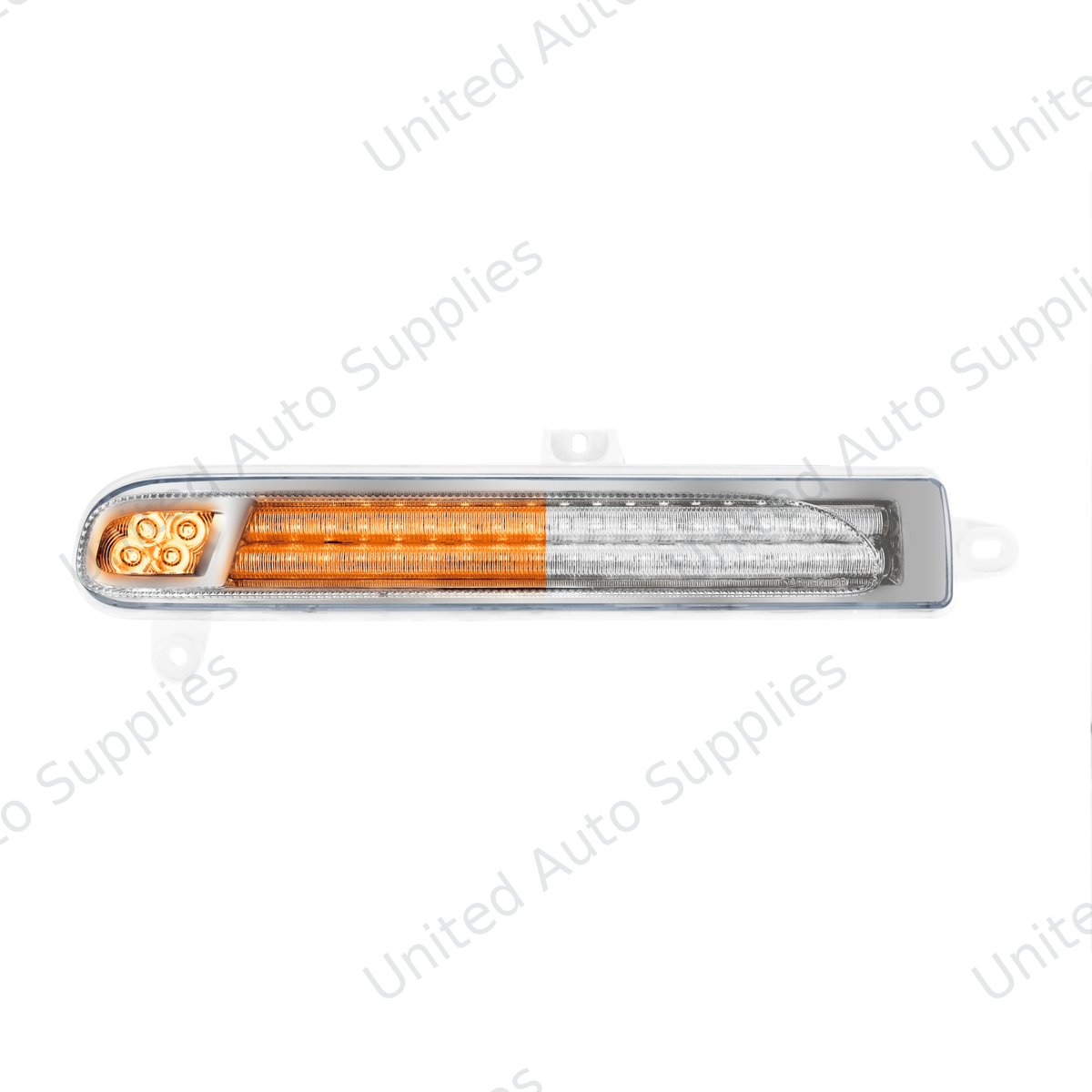 Double Fury 78 LED Turn Signal Light For 2008-2024 Peterbilt 389-Amber & White,Driver
