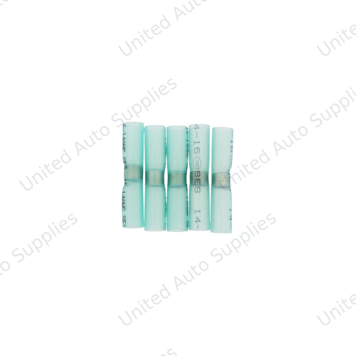 16-14 AWG SS Heat Shrink Butt Connector - Blue (5-Pack)