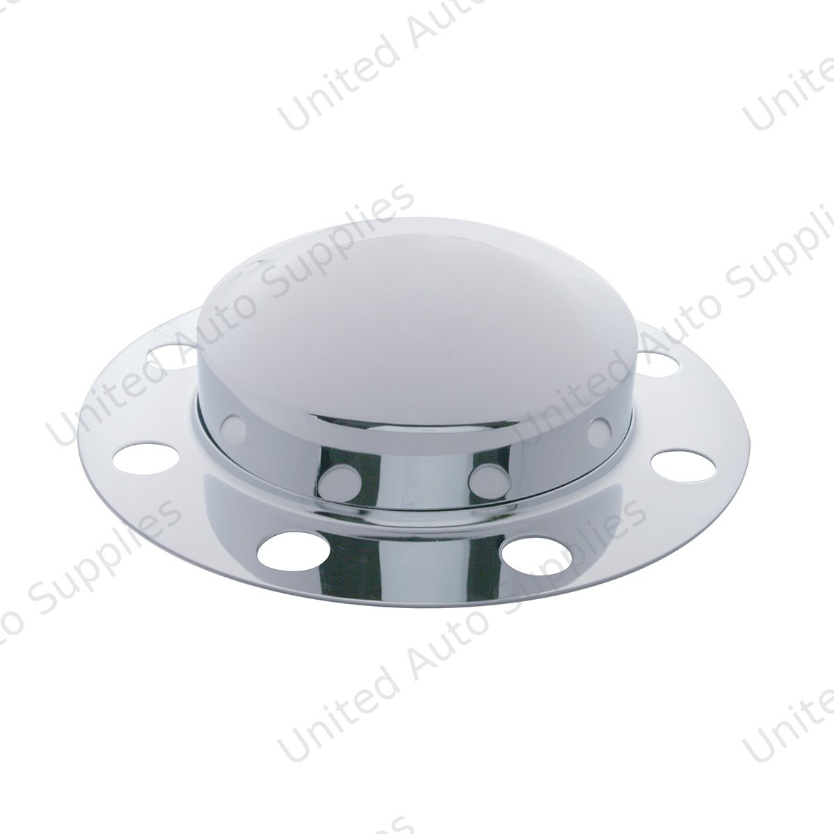 Chrome Dome Front Axle Cover 2PC Kit For 33mm Nut Cover - Steel/Aluminum Wheel (8 Hole) (2-Pack)