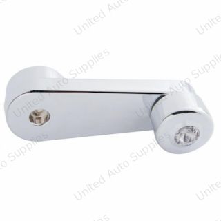 Chrome Window Crank With Crystal For Freightliner - Clear Crystal