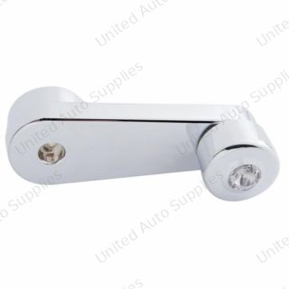 Chrome Window Crank With Crystal For Freightliner - Clear Crystal