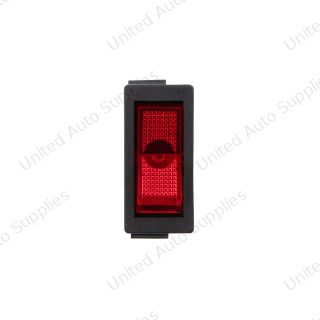 Red Illum Rocker 20 Amp 12V S.P.S.T. On/Off 1 Pc.