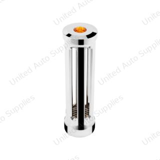 M30X3.5 Thread-On Sonoma Gearshift Knob-Amber Crystal/Chrome