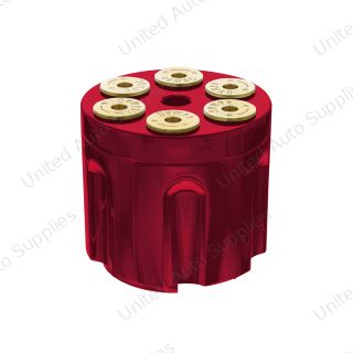 Gun Cylinder 13/15/18 Speed Gearshift Knob - Candy Red