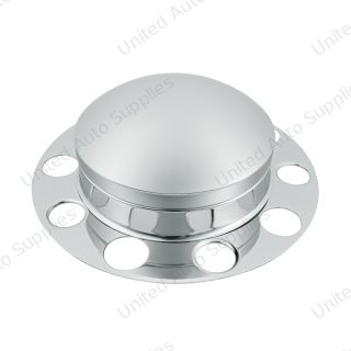 Chrome Dome Front Axle Cover 3PC Kit For Aluminum Wheel