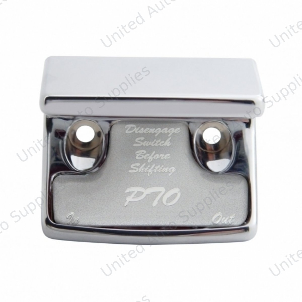 "PTO" Switch Guard With Silver Sticker