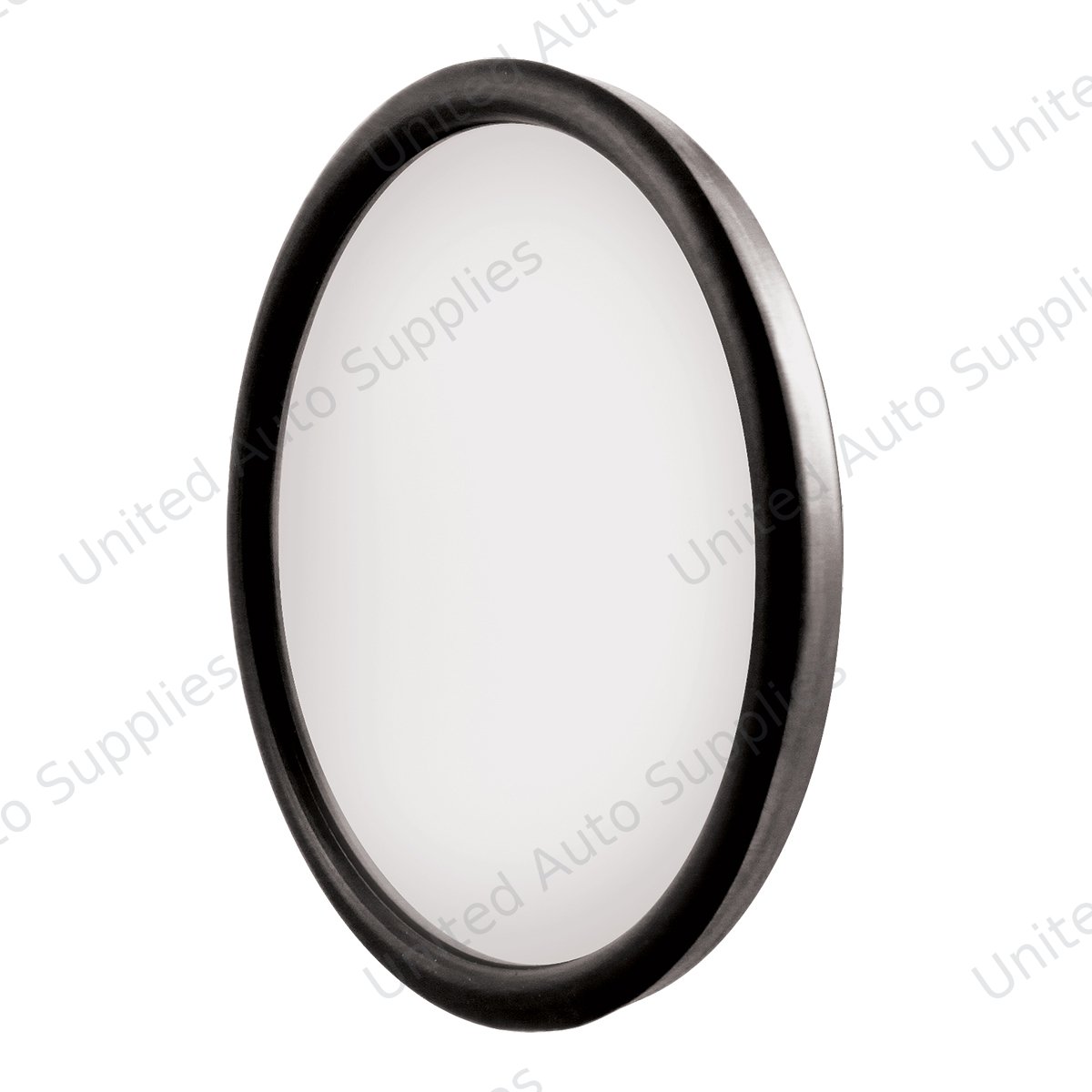 8-1/2" 430 Stainless Steel Heated 320R Convex Mirror - Centered Mounting Stud