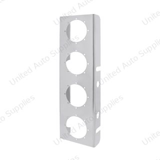 430 Stainless Steel Front Air Cleaner Bracket With Four 2" Round Light Cutouts (Pair)