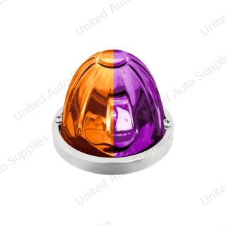 Double Fury 4 LED Dual Function Glass Watermelon Light -Amber & Purple LED