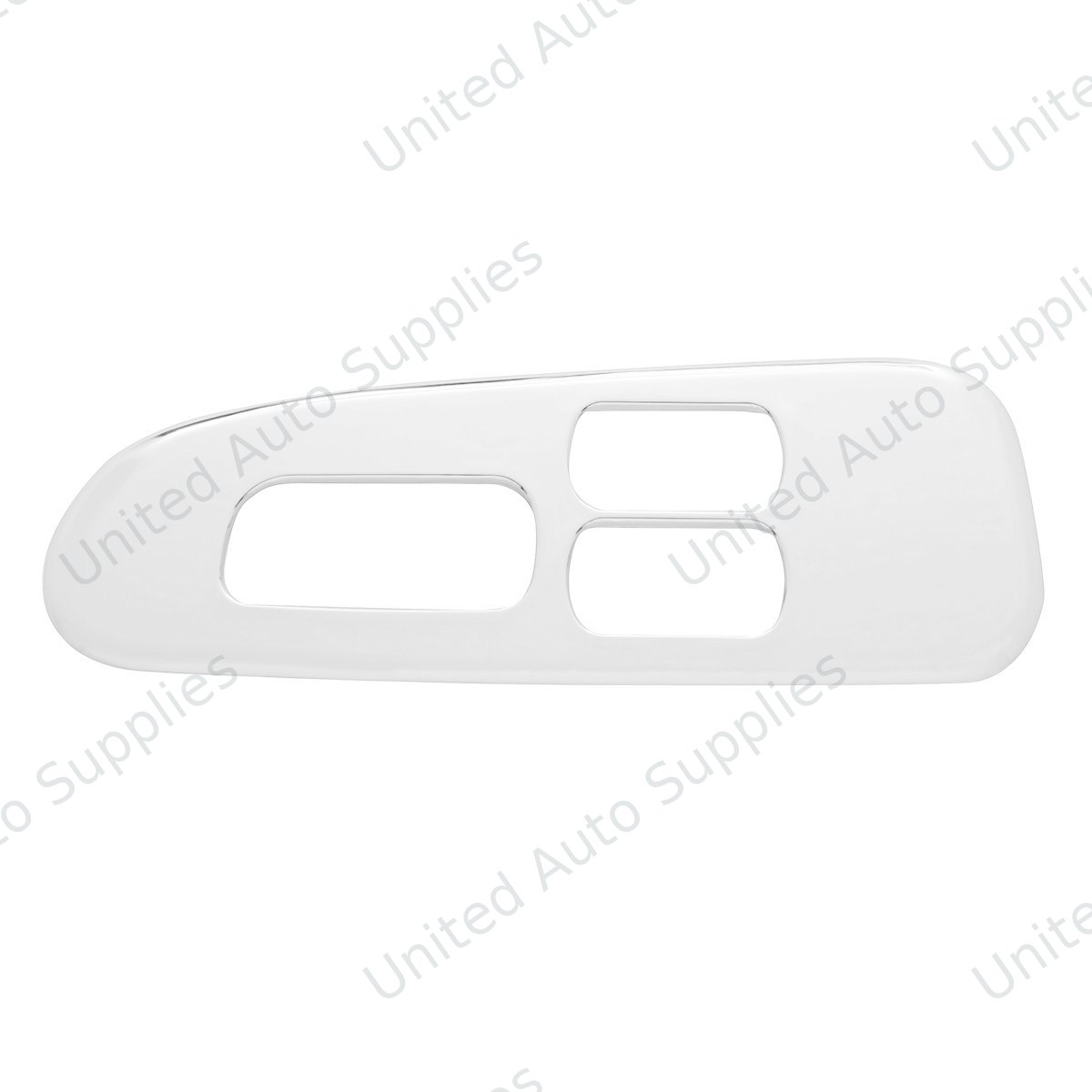 Chrome Plastic Window Switch Trim For 2008+ Peterbilt 389/388- Driver (3 Openings)