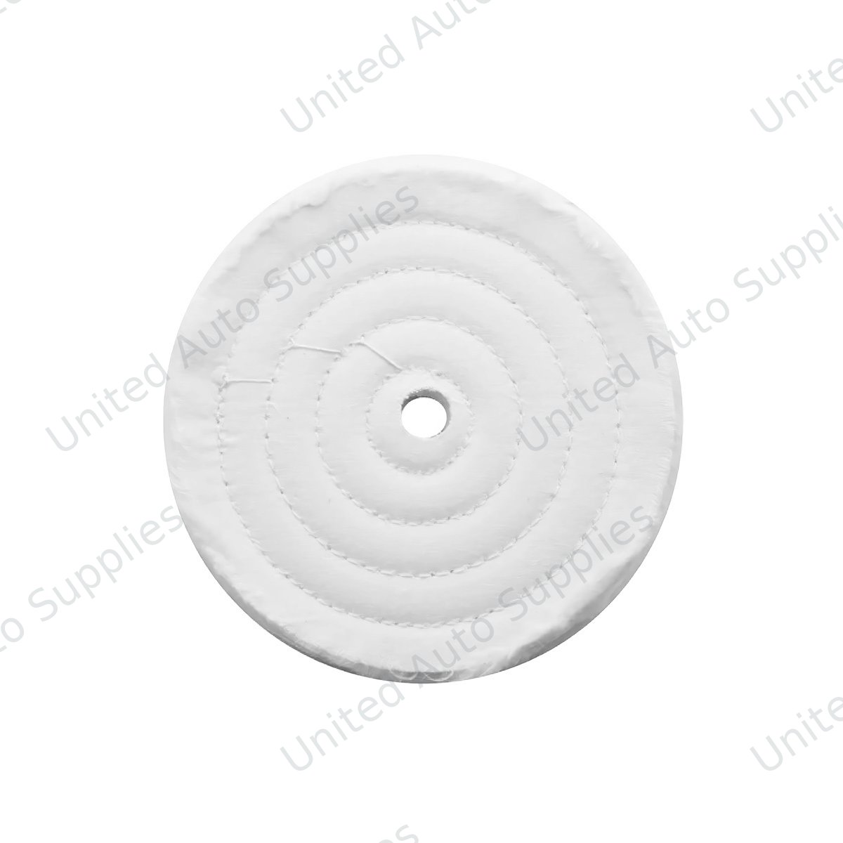 6" White Soft Muslin Buff - 1/2" Arbor