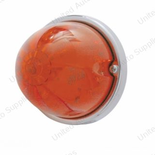 17 LED Watermelon Flush Mount Kit With Low Profile Bezel - Amber LED/Dark Amber Lens