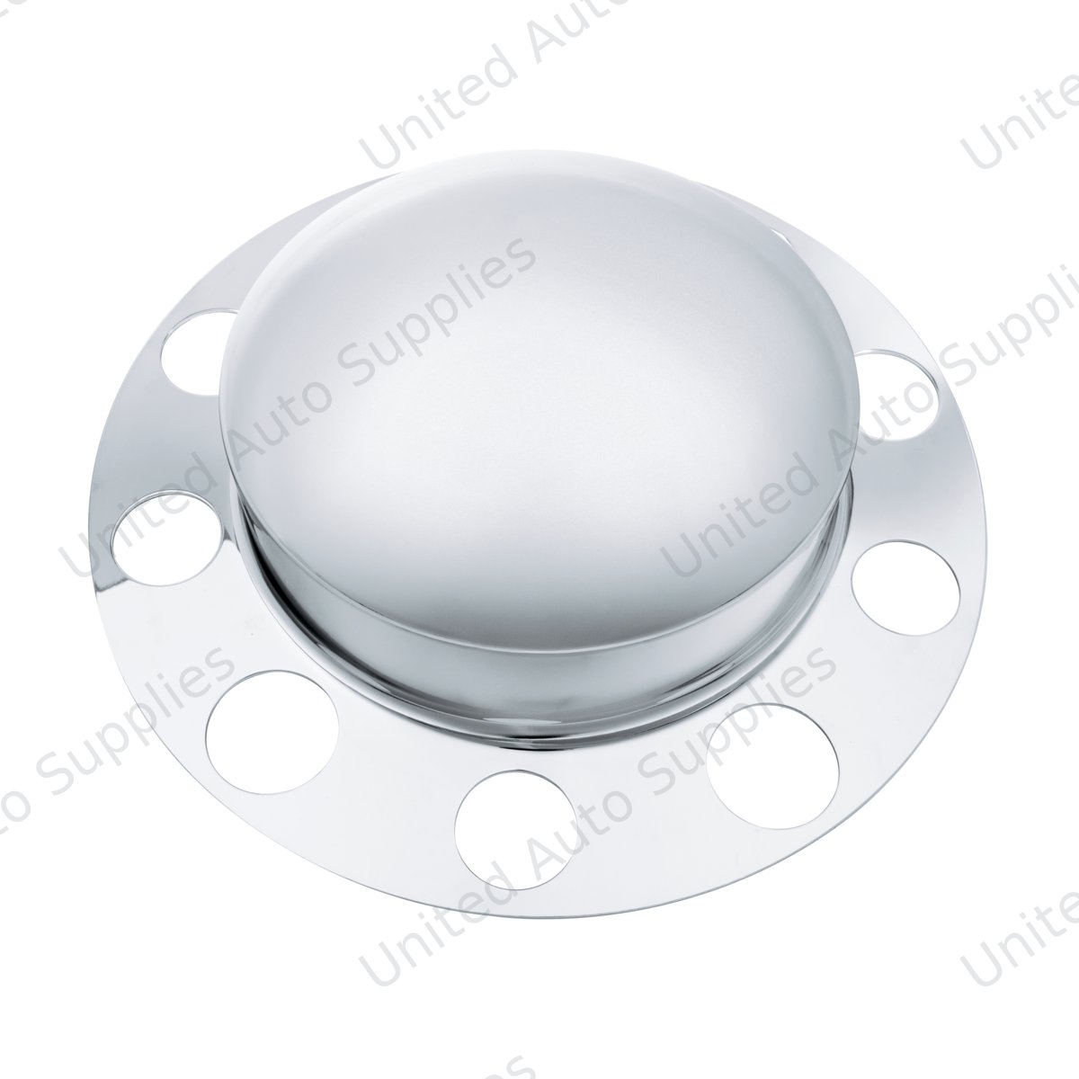 Chrome Dome Front Axle Cover 2PC Kit For 1-1/2" Nut Cover - Steel Wheel (2-Pack)