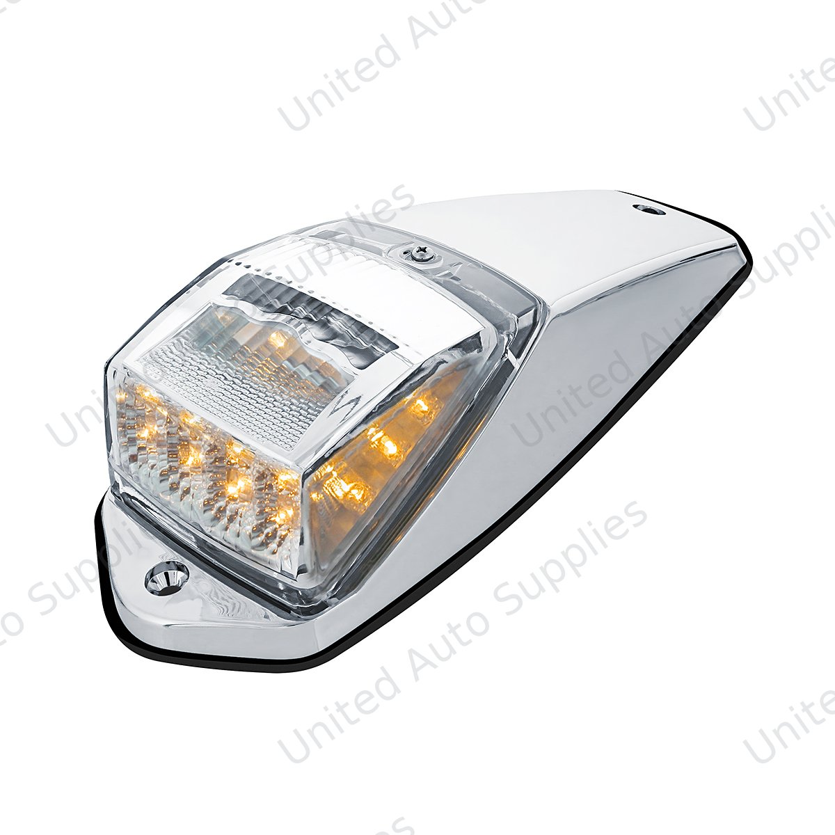 17 LED Reflector Grakon 5000 Style Cab Light Kit - Amber LED/Clear Lens