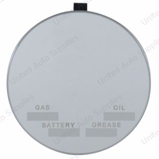 Round Visor Vanity Mirror With Service Info Markers