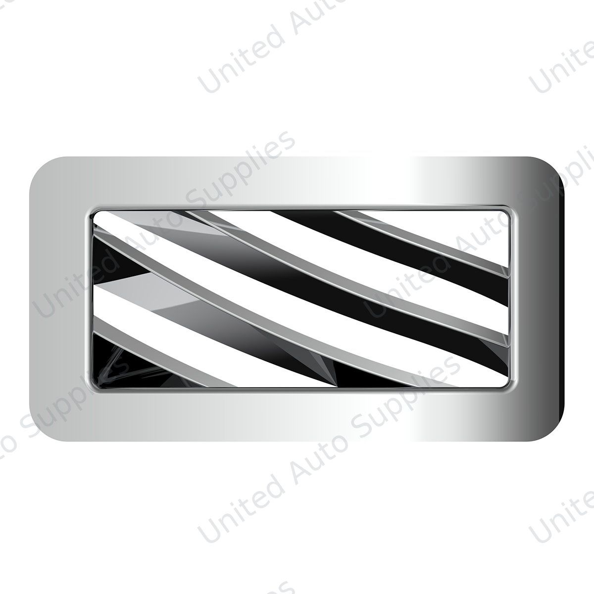 Chrome Plastic A/C Vent For 2001-2005 Peterbilt - Passenger