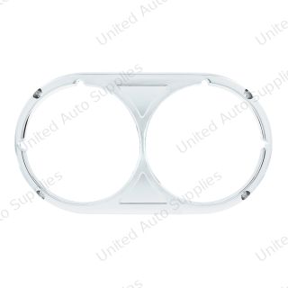 Chrome Plastic Headlight Bezel For 1967-1987 Peterbilt 359 - Original Style