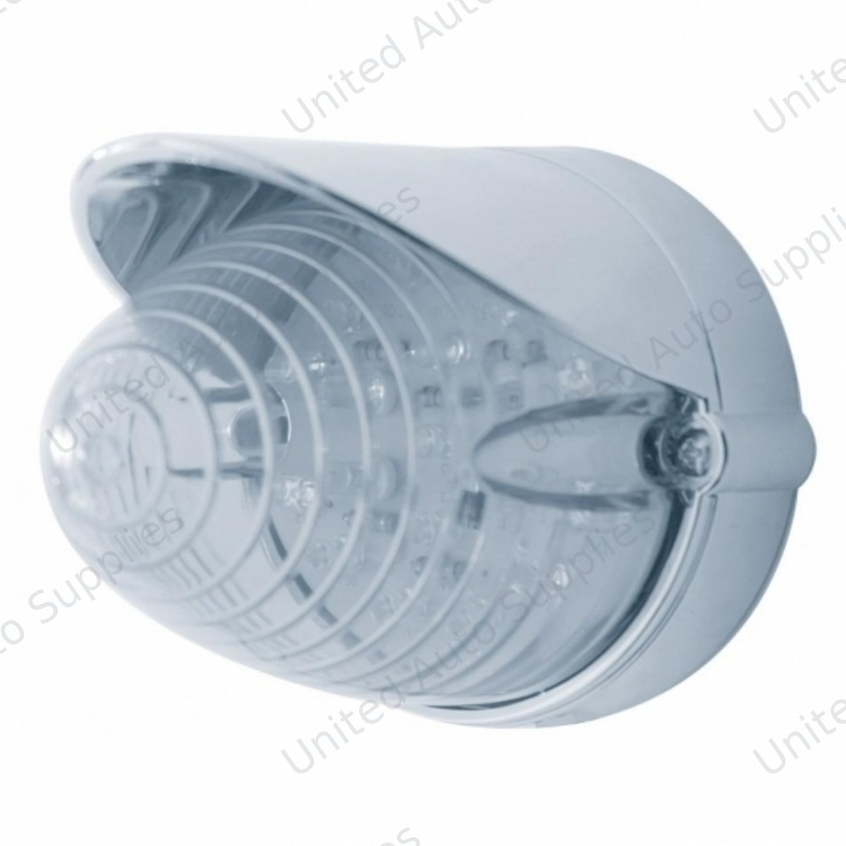 19 LED Beehive Grakon 1000 Flush Mount Kit With Visor - Amber LED/Clear Lens