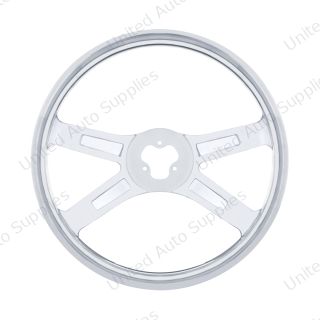 18" Stainless Steel 4 Spoke Steering Wheel