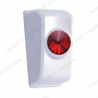 Chrome Rocker Switch Plug With Red Crystal For 2006+ Kenworth (Card Of 2)